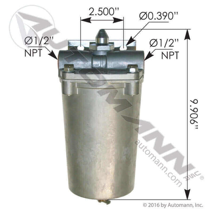 Measurements of Automann 170.A72420 alcohol evaporator